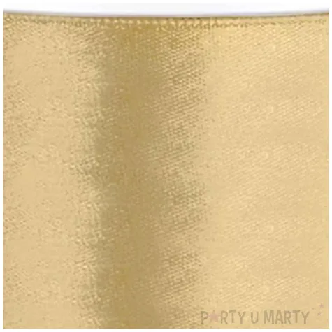 tasiemka satynowa classic zlota jasna partydeco 38 mm 25 m