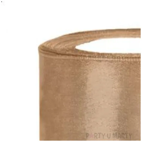 tasiemka satynowa classic zlota jasna partydeco 50 mm 25 m