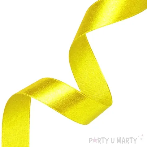 tasiemka satynowa classic zolty partypal 38 mm 23 m