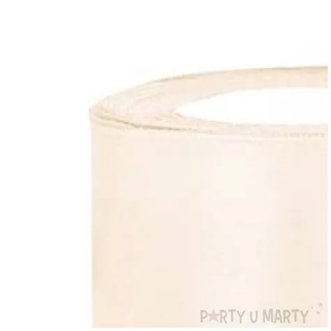 tasiemka satynowa kremowa jasna 50 mm 25 m