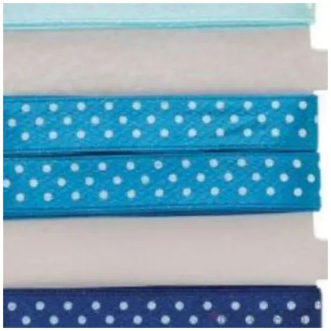 tasiemka satynowa kropki niebiesko granatowa aliga 12 mm 3 m