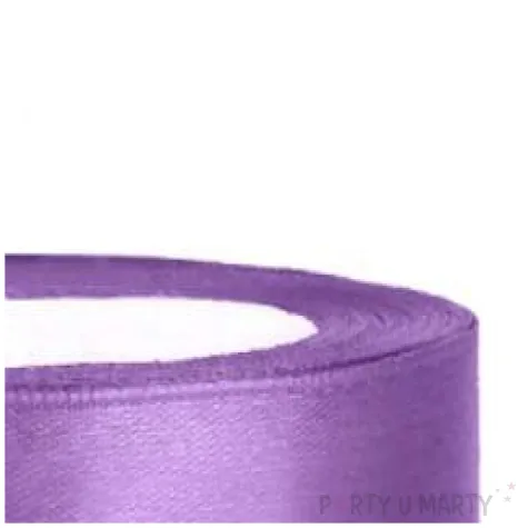 tasiemka satynowa lawendowa 12 mm 25 m