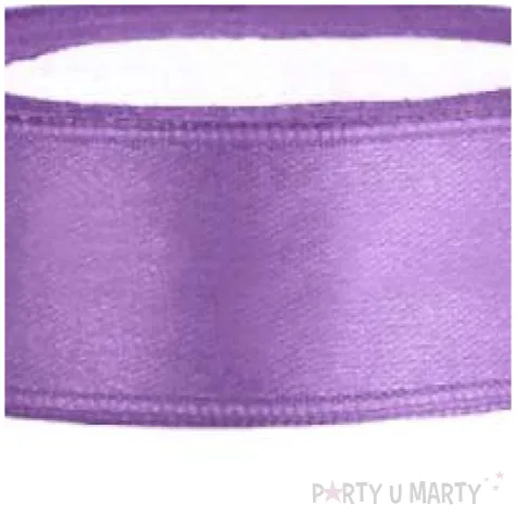 tasiemka satynowa lawendowa 12 mm 25 m