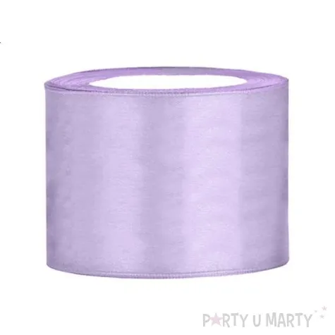 tasiemka satynowa liliowa jasna 50 mm 25 m