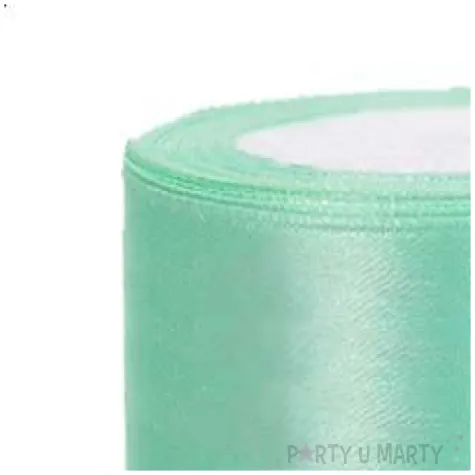 tasiemka satynowa mietowa 50 mm 25 m