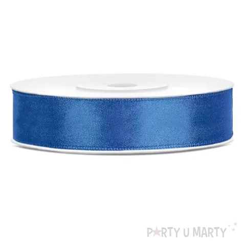 tasiemka satynowa niebieska krolewski 12 mm 25 m
