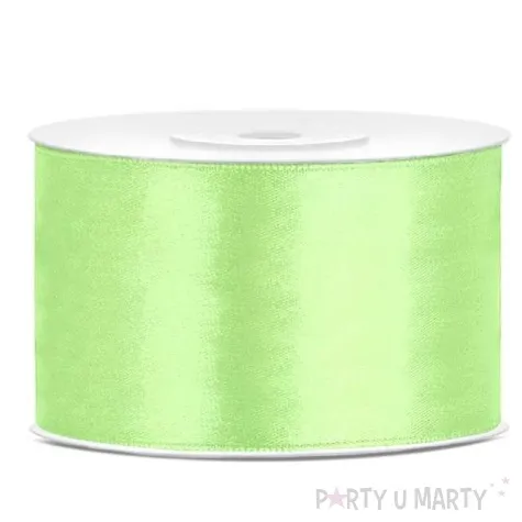 tasiemka satynowa pistacjowa 38 mm 25 m