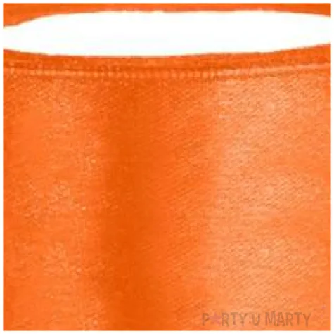 tasiemka satynowa pomaranczowa 25 mm 25 m