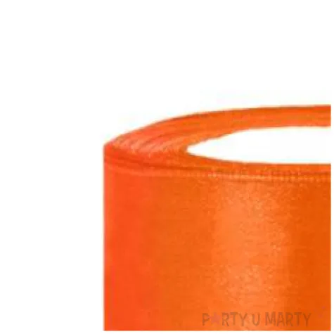 tasiemka satynowa pomaranczowa 38 mm 25 m