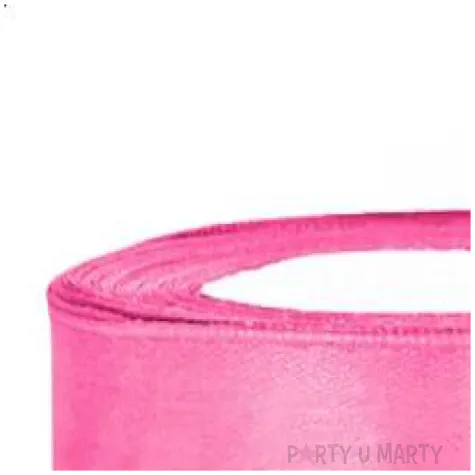 tasiemka satynowa rozowa 25 mm 25 m