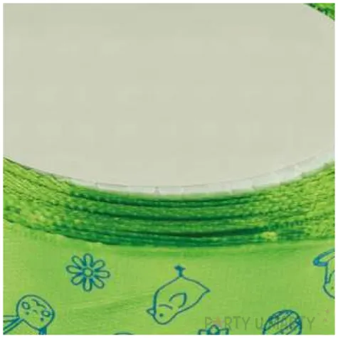 tasiemka satynowa swiateczna wielkanocna limonkowa brewis 25 mm 22 m