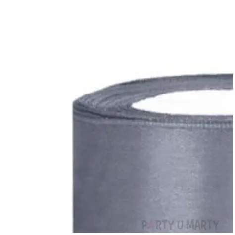 tasiemka satynowa szara 38 mm 25 m