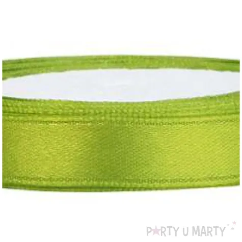 tasiemka satynowa zielone jabluszko 6 mm 25 m