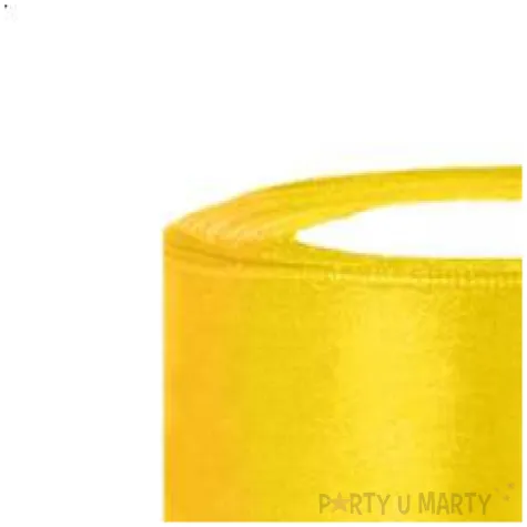 tasiemka satynowa zolta 38 mm 25 m