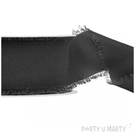 tasiemka szyfonowa classic czarny partydeco 40 mm 10 m