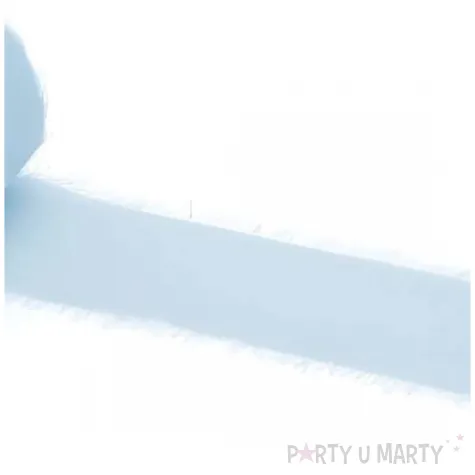 tasiemka szyfonowa premium blekitny partydeco 40 mm 5 m 3 szt