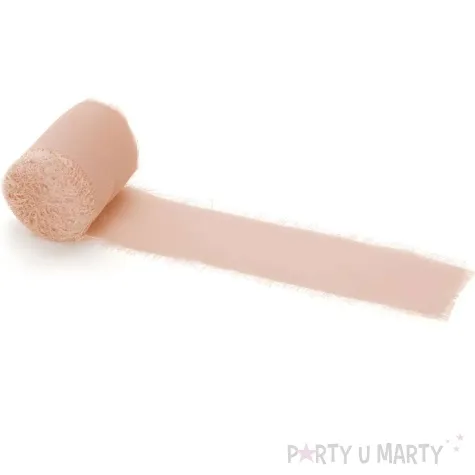 tasiemka szyfonowa premium lososiowy 40 mm 5 m 3 szt