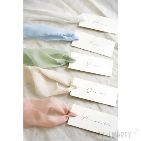 tasiemka szyfonowa premium pistacjowy partydeco 40 mm 5 m 3 szt