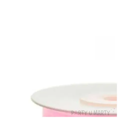 tasiemka szyfonowa rozowa jasna 6 mm 25 m