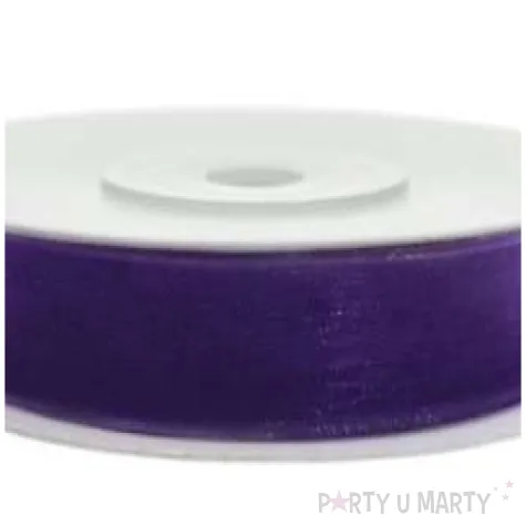 tasiemka szyfonowa sliwkowa 6 mm 25 m