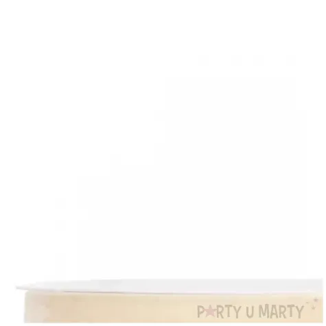 tasiemka welurowa classic kremowy partydeco 15 mm 10 m