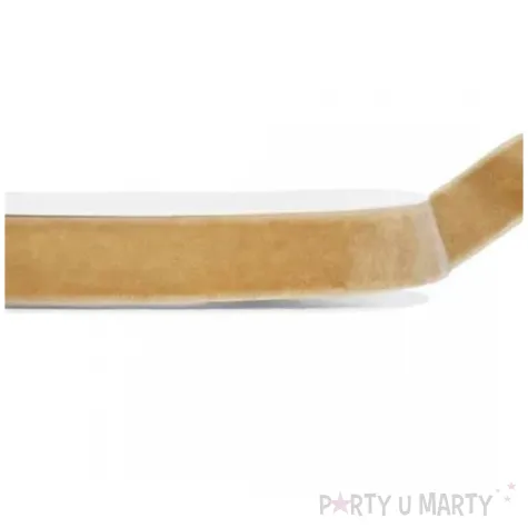 tasiemka welurowa classic zloty zimny partydeco 15 mm 10 m