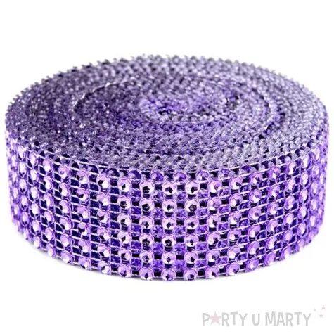 tasma dekoracyjna cyrkonie wrzosowe czakos 3cm 4 5m