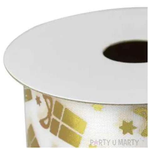 tasma dekoracyjna prezenty zloty arpex 270 cm