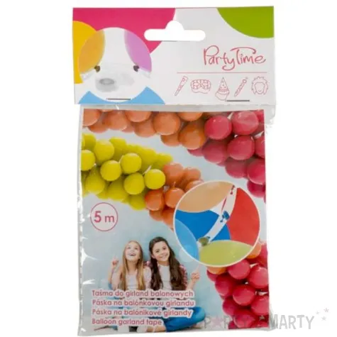 tasma do girland balonowych classic transparentna arpex 5 m