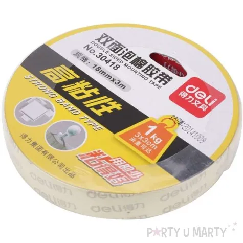 tasma dwustronna piankowa deli 18 mm x 3 m