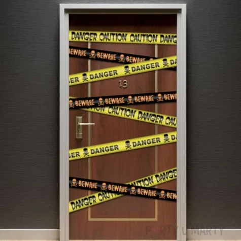 tasma party czaszka beware czarna arpex 240 cm