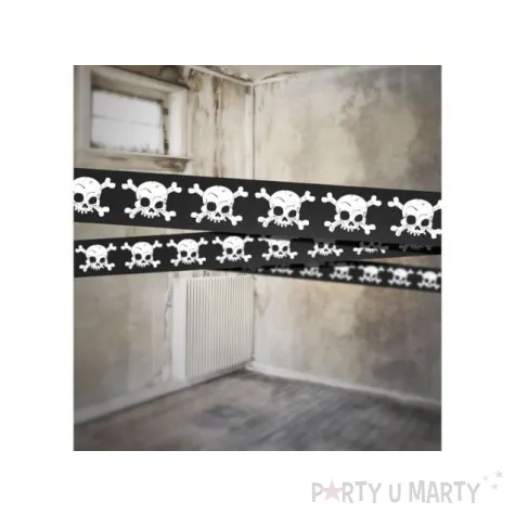 tasma party halloween czachy 10 cm x 6 mb 1 rolka