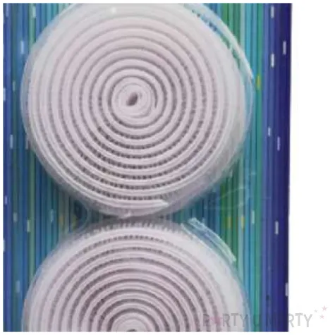 tasma rzepowa samoprzylepna petelka haczyk aliga biala 20mm x 2m 2szt