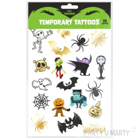 tatuaz wodny halloween monsters partypal 19 szt