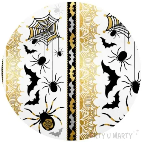 tatuaz wodny halloween pajaki i nietoperze metalizowany arpex