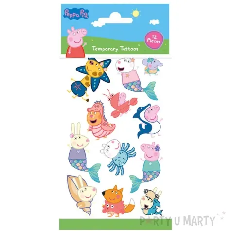 tatuaz wodny swinka peppa grabo 12 szt