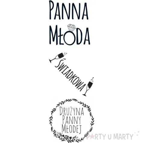 tatuaz wodny wieczor panienski druzyna panny mlodej czarny propa ganda 12 szt