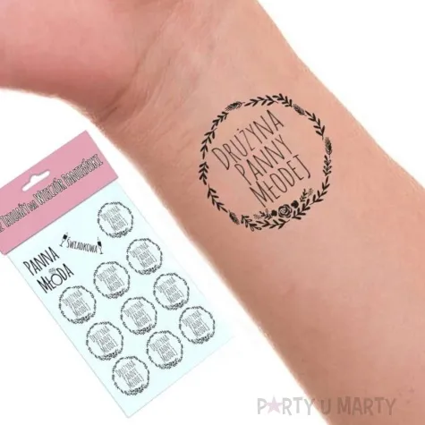 tatuaz wodny wieczor panienski druzyna panny mlodej rose gold propa ganda 12 szt