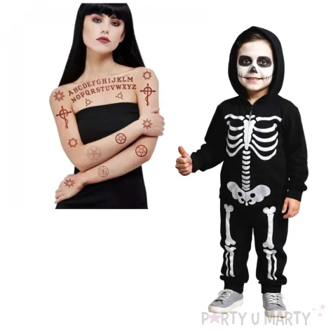 tatuaz znaki satanistyczne ouija smiffys zestaw