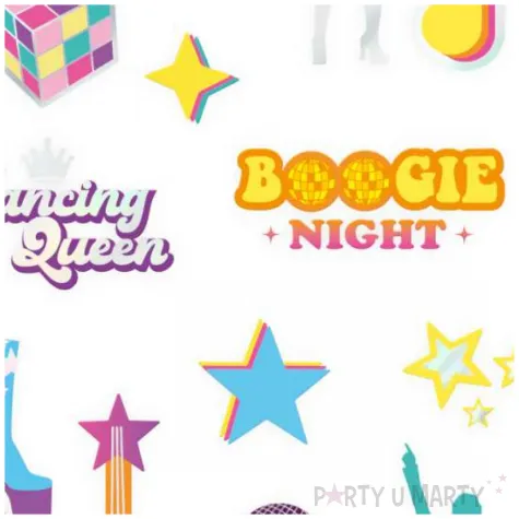 tatuaze zmywalne retro disco partypal 23 szt