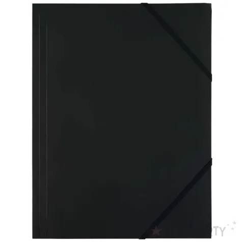 teczka a4 plastikowa z gumka czarny d rect