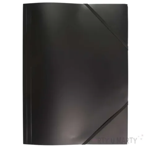 teczka a4 plastikowa z gumka czarny d rect