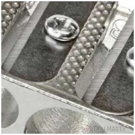 temperowka metalowa podwojna srebrna titanum