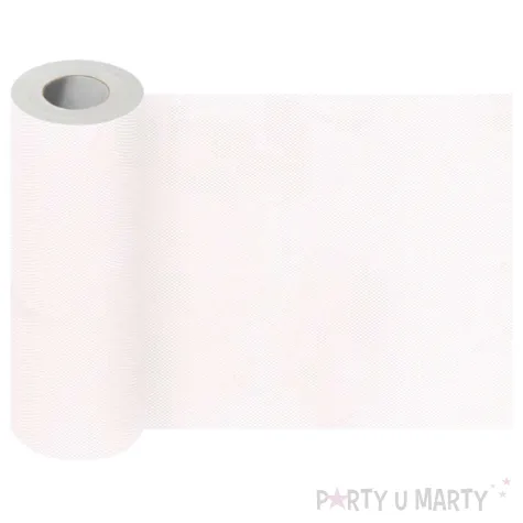 tiul drobny cienki material siateczka dekoracja na wesele brudny roz 1 5 x 50 m