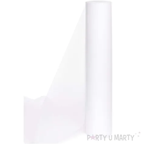 tiul gladki bialy partydeco 0 50 x 9 m