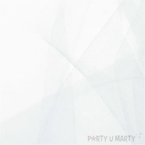 tiul gladki bialy partypal 0 15 x 9 m