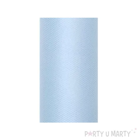 tiul gladki blekitny partydeco 0 15 x 9 m