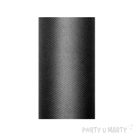 tiul gladki czarny partydeco 0 30 x 9 m
