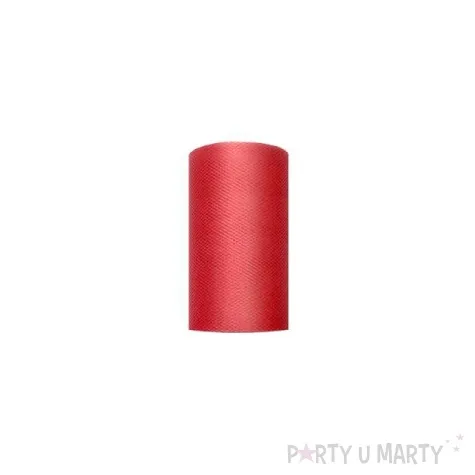 tiul gladki czerwony 0 08 x 20 m