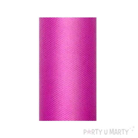 tiul gladki fuksja partydeco 0 15 x 9 m